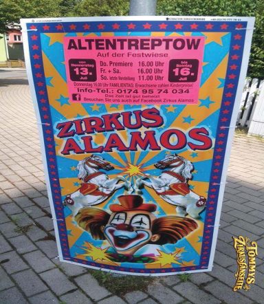Circus Alamos ( Plakat Steher